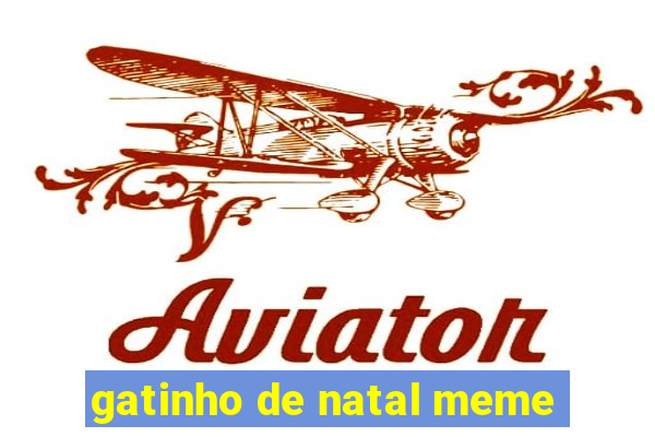 gatinho de natal meme